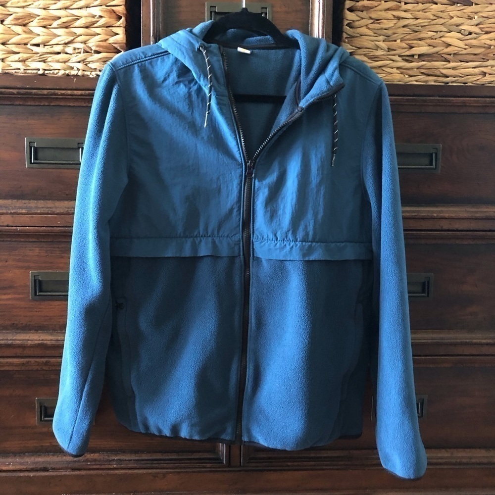 Old Navy blue zip pockets zip up hoodie in size M